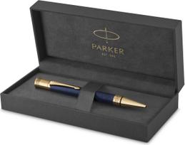 Parker - Duofold Ballpoint Pen - Prestige Blue Chevron - Medium Point Black Ink