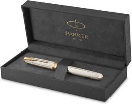 Parker - Sonnet Fountain Pen - Silver Mistral - Fine Nib 18K Gold