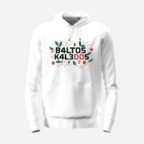 Džemperis su gobtuvu  Baltos Kalėdos, baltas