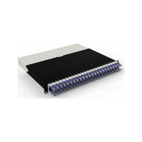 Patchbox patchbox.one Kabeleinzugssystem 8RU/STP (0,8 m) mit 24 Kassetten, Patchkabel Cat. 6a, U/FTP, PoE, Kabel violett | PONEX8STPVI | 4262427630635