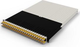 Patchbox patchbox.one Kabeleinzugssystem 30RU/STP (1,8 m) mit 24 Kassetten, Patchkabel Cat. 6a, U/FTP, PoE, Kabel gelb | PONE30STPYL | 4262427630802