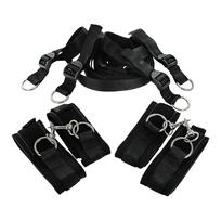 XR Brands Frisky Adjustable Bed Restraint System Black Universal Fit 811847014286
