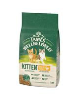 JAMES WELLBELOVED Kitten 1,5 kg sausas visavertis ėdalas jaunesniems nei 12 mėnesių kačiukams, kuriame gausu kalakutienos ir ryžių