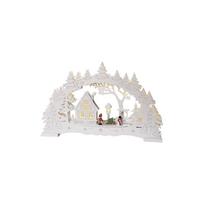 Balta LED šviesos dekoracija Star Trading Ulm, aukštis 27 cm