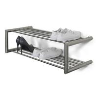 Sidabrinės spalvos iš metalo pakabinama spintelė batams 80x23x33,5 cm Soenz – Spinder Design