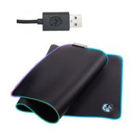 KLAVIATŪROS PELĖS KILIADĖLIS 90 X 40 CM JUODAS RGB NESLYSTANTIS ŽAIDIMŲ STOVAS