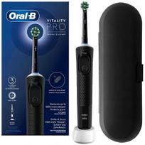 "Oral-B Vitality Pro D103 Protect X Clean" (Cross Action Black) + juodas dėklas