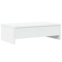 Monitoriaus stovas su stalčiais, baltas, 50x27x15cm, mediena CFE704868