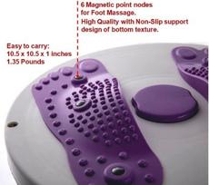 Balance boards and cushions,Waist Twister Exercise Board - Fitness Twisting Disc with Magnets for Full Body Workout,Purple