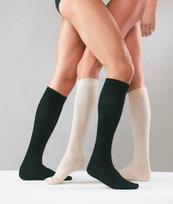 Kompresinės kojinės su medvilne SANYLEG, unisex, 5-21 mm/Hg, 1 pora, kūno spalvos