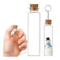Stiklinis butelis su kamščiu 30 ml 2.2 x 12 cm buteliukas skaidrus buteliukas