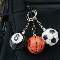 briskstyle mažas biliardo futbolo krepšinio kamuolio formos raktų pakabukas raktų laikiklis billiard ball