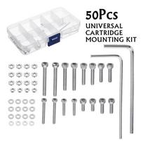 Headshell cartridges  Mounting Kit  Steel Bolts Hexagonal Tool for Head Screws Nut  Set with Mixed Packed  for Househol 1