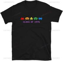 80s 70s Arcade Galaga Video Game Vintage T-srhit Invader Space Gaming Alien Men T Shirt Harajuku Style Retro Casual Fashion Tees S