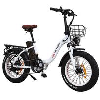 Elektrinis dviratis sulankstomas Drvetion 20  750W variklis Hidrauliniai stabdžiai Didžiausias greitis 45Km/h Miesto Ebike Keliamoji galia 150Kg CT20 10AH Max Range 60Km balta