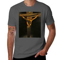Salvadoro Dali tapyba Šv. Jono Kristus Marškinėliai t shirt vyriški paprasti marškinėliai vyrams grafinis vintažinis T-Shirt S