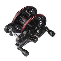 Metal Fishing Hand Wheel with Drain Force Driving Cart Reels Wheel Saltwater Freshwater Sound Hand Reels Line Coils right