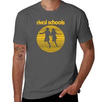 Rival Schools Logotipas Geltonas 17 Marškinėliai anime marškinėliai vyrams pagrindiniai marškinėliai medvilniniai marškinėliai pakuotė Marškinėliai S
