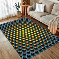 3D individualizuotas taškuotas kilimas miegamajam, svetainei, lovos šonui, sofai, grindų kilimėlis, modernus namų dekoras, didelio dydžio kilimas 40x60cm (16x24in)