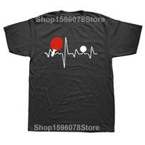 Funny Ping Pong Heartbeat T Shirts Graphic Cotton Streetwear Short Sleeve O-Neck Harajuku Table Tennis T-shirt Mens Clothing S