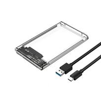 USB 3.1 išorinis HDD dėklas 5Gbps 2.5'' skaidrus kietojo disko dėklas kietojo disko korpusas SATA HDD SSD saugojimo dėklas nešiojamajam kompiuteriui PC Normal C to A