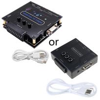 RGBS VGA SCART į YPBPR komponentinį konverterį SCART VGA kompozitinis prievadas MD/Sfc retro žaidimų konsolėms 1