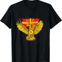 Bizantijos erelio marškinėliai S juoda