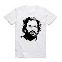 2019 Naujas Mados Vyriškas Spausdintas BUD SPENCER Marškinėliai Trumpomis Rankovėmis Apvalia Kaklo Iškirpte Vasaros Stiliaus Hipsteris Juokingi Laisvalaikio Viršutiniai Marškinėliai Camisetas Swag S