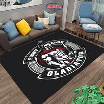 Spartan Gladiator Logo Carpet 3D HD Printed for Living Room Bedroom Mat Sofa Doormat Floor Rug Anti-slip Decor Durable Mat Gift 40x60cm (16x24in)