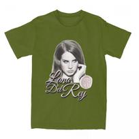 Vyriški marškinėliai Lana Del Rey Juokingi Marškinėliai iš Grynos Medvilnės Trumpomis Rankovėmis Marškinėliai Apvalia Apykakle Drabužiai Originalūs S