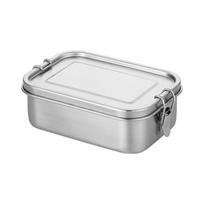 850ML Metalinė pietų dėžutė su skyreliais Nerūdijančio plieno pietų indas Daugkartinio naudojimo maisto dėžutė namams, biurui ir mokyklai 1