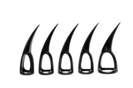 Dirbtiniai nagai Master Series Claws, 10 vnt. juodi