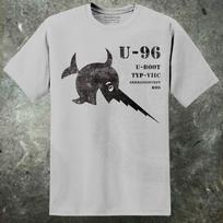 DAS BOOT T-SHIRT U-96 VOKIŠKAS Povandeninis Laivas Filmui Povandeninis Laivas WW2 KARAS Juokaujanti Kardžuvė S