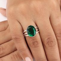 Chrome Diopside Gemstone Silver Ring, 925 Sterling Silver Handmade Jewelry, May Birth-Stone Gift, Green Stone Ring For Engagement RR-73-16 4