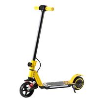Simate S5 sulankstomas vaikiškas elektrinis paspirtukas itin lengvas 7,2 kg 130 W variklis 14 km/h saugus greitis 70 kg apkrova lauko pramogoms E-paspirtukas geltona