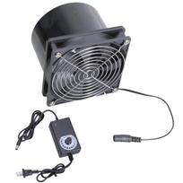 Reguliuojamo greičio 12 cm oro ištraukimo ventiliatorius 3000 RPM DC12V su apsauginiu tinkleliu Valdiklis virtuvės ir šiltnamio naudojimui 1