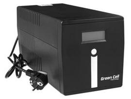 Green Cell Uninterruptible Power Supply UPS 1000VA 600W with LCD Display | EU VERSION | 2x Schuko 2x IEC Sockets