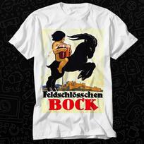 1910 Feldschlösschen Bock alaus daryklos alaus reklaminis marškinėlis 501 2XL