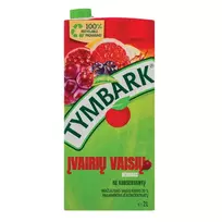 Įvairių raudonųjų vaisių gėrimas TYMBARK 20%, 2 l