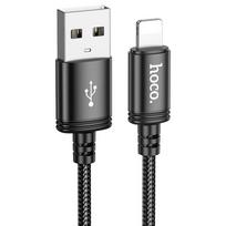 Hoco 2.4A USB A to Lightning Cable, 3 m, Black (X91)