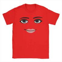 High Quality Novelty Robloxs Woman Face Game Meme Graphic T Shirts Men Women Fashion Short Sleeve T-shirts Unisex Cotton Tops S