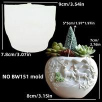 Horse head Roman column vase resin silicone mold pattern relief horse flower vase chess horse vase gypsum molds Christmas gift