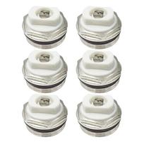 6Pcs 3/8inch Radiator Bleed Valves Self Sealing Radiator Bleed Valves Radiator Exhaust Valve Quick Installation