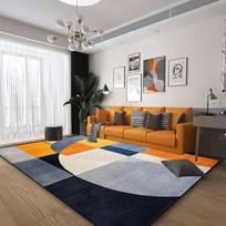 Šiaurietiškas abstraktus geometrinis kilimas svetainei, pliušinė apdaila, namų modernus neslystantis grindų kilimėlis, skalbiamas miegamojo, persirengimo kambario kilimėliai 60*90cm