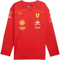 Puma Scuderia Ferrari Team Hockey Jersey Breathable Comfortable Long Sleeve T-Shirt Men tops Scarlet 763607-02 L