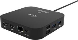 I-TEC Docking Station USB-C Dual HDMI 4K su 100W Power Delivery ir 6 USB prievadais