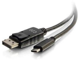 C2G 6ft USB C to DisplayPort Cable - 4K 30Hz - Externer Videoadapter - USB-C - DisplayPort - Schwarz