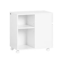 SoBuy ASK05-W biuro spintelė - balta medienos kompozito, 58x59x35 cm