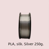 PLA medžiaga 3D spausdintuvams,  PLA, Sidabrinis šilkas, 250G