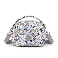 Fashion printed shoulder bag new multi-compartment casual trend messenger bag nylon versatile bag women